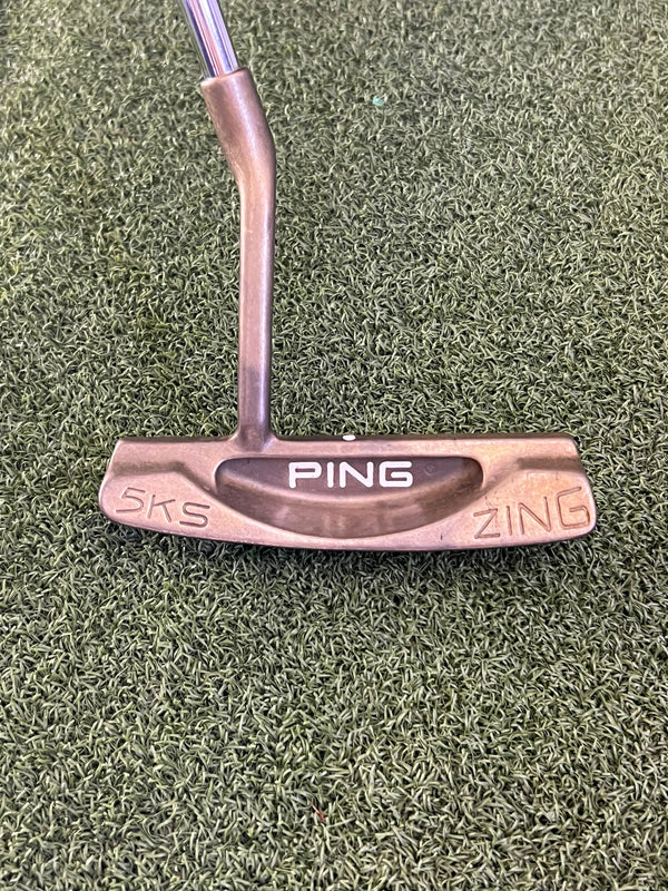 Rare Ping Zing 5KS Putter, 35.5", RH, With Sticker On The Grip, Vintage -BRAND NEW!