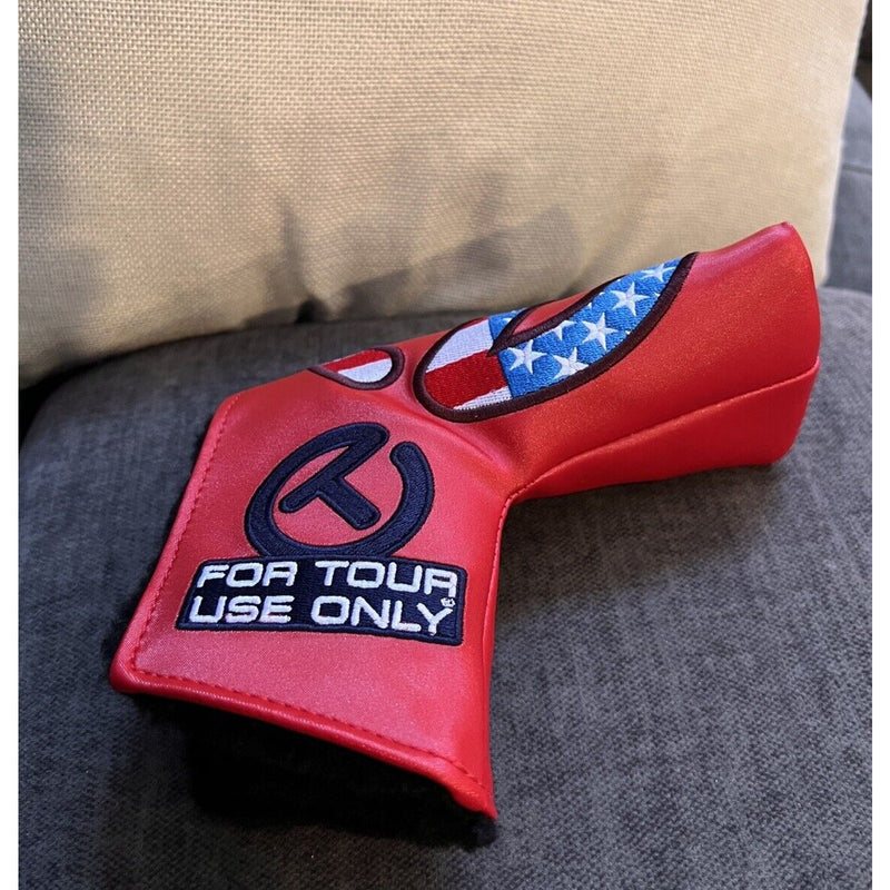 🔥Scotty Cameron Circle T Red Industrial USA Blade Putter Headcover, NEW!