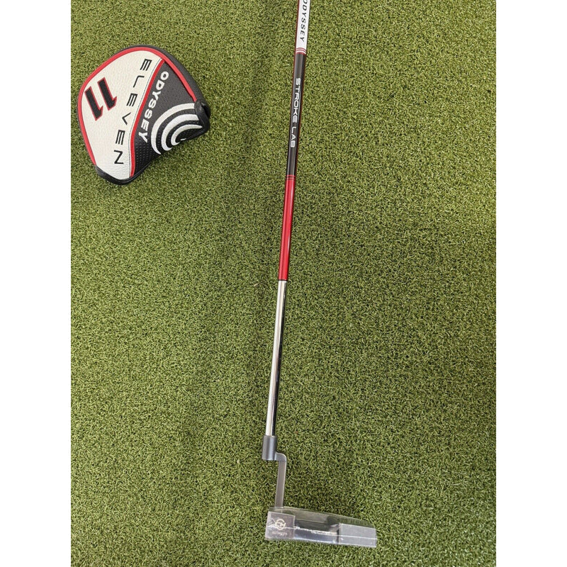 Odyssey 2-Ball 11 Tour lined stroke lab shaft Plumbers neck , 34”, W. HC!🔥NEW!