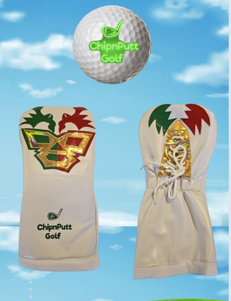 New ChipnPutt Golf, White Luchador Headcover, Handmade in Mexico, Limited Edition! 

Only 10 made , grab yours before they're gone!