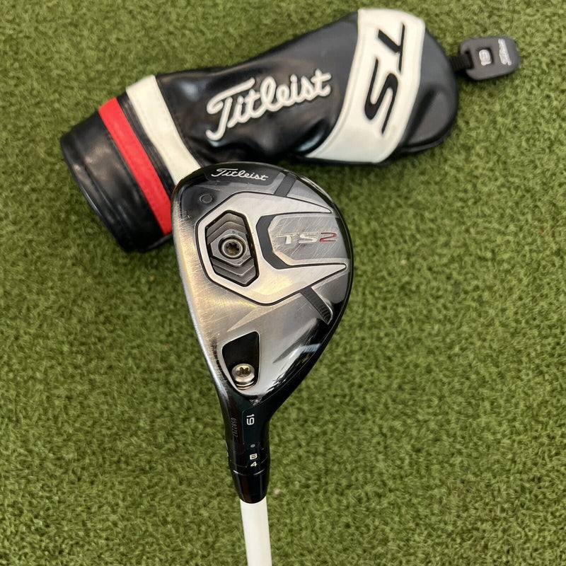 Titleist Left Hand TS2 19° 3 Hybrid Hzrdus 50g Ladies Flex, Golf Pride + HC,Nice