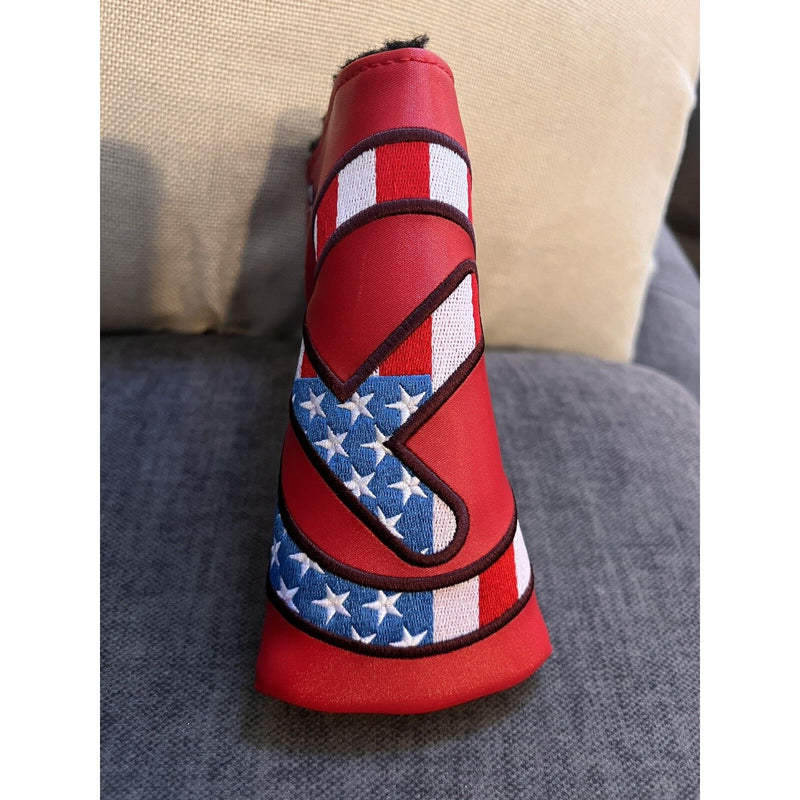 🔥Scotty Cameron Circle T Red Industrial USA Blade Putter Headcover, NEW!