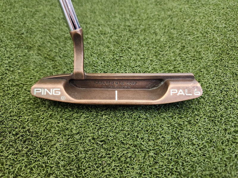 Rare Ping PAL6 Long Sole Copper Putter, 35.5", RH, Stock Shaft & Grip - Great!
