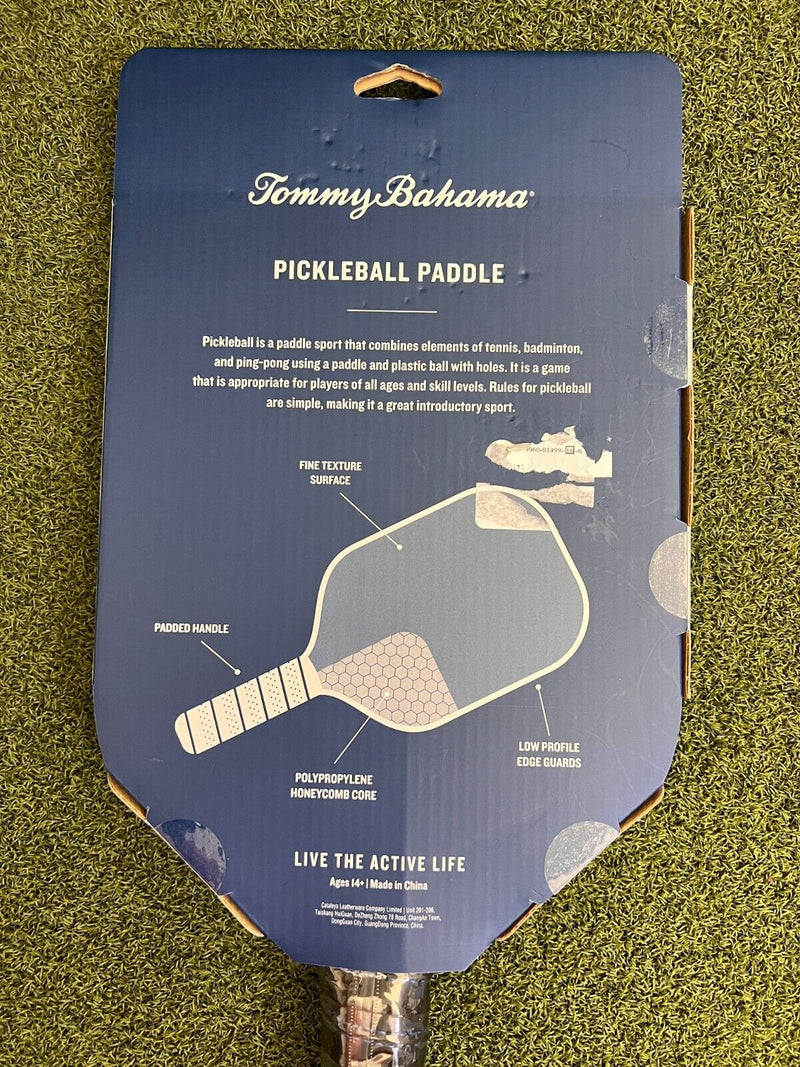 Tommy Bahama Pickleball Paddle Blue Polypropylene Honeycomb Core, BRAND NEW!