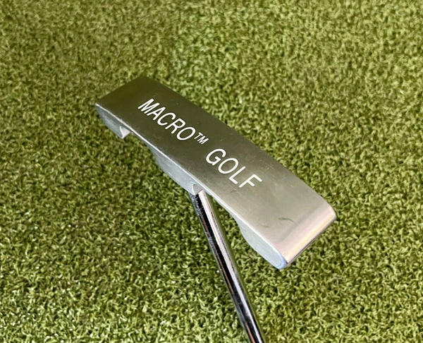RARE Macro Golf 303 SS Poly Face Putter, RH, 35" Center Shaft & Winn Grip-Great!
