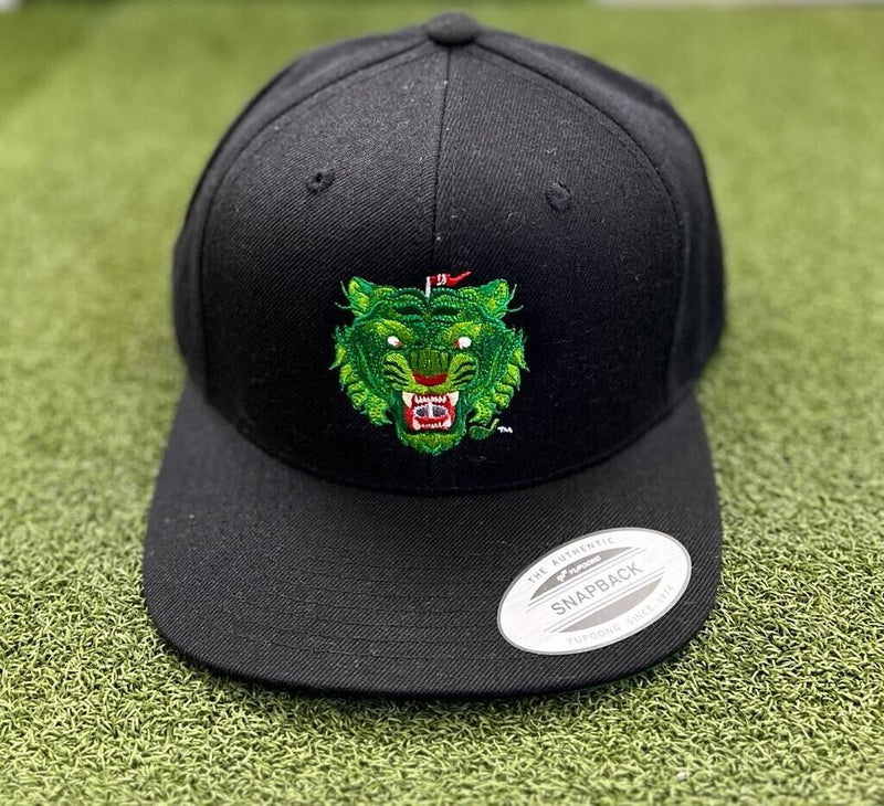 ChipnPutt Golf Green Tiger Snapback Hat, Black, Brand New!!