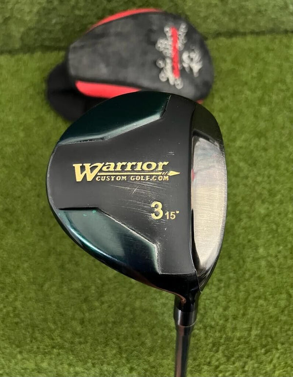 Warrior Golf  15° 3 Wood, RH + HC, 43" Warrior Golf  Stiff Graphite Shaft-Good!