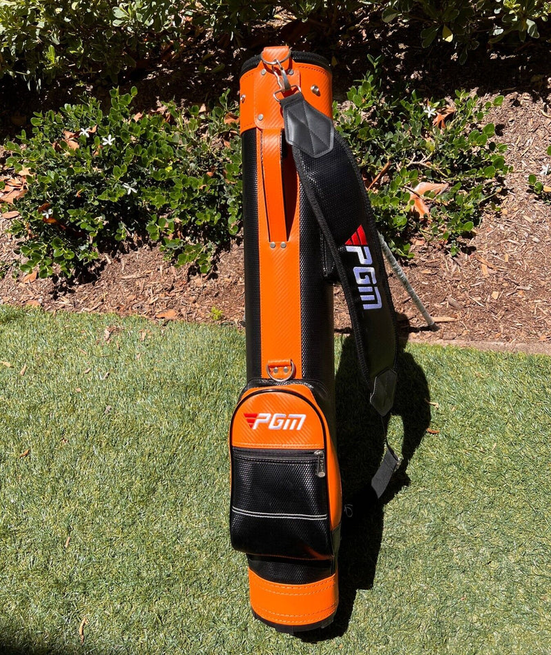 PGM Golf Sunday Stand Bag For Men & Women, Easy To Carry & Durable Pitch, Orange