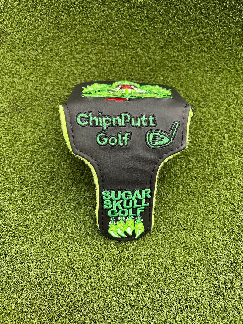ChipnPutt / Sugar Skull Tiger Mallet Golf Putter Headcover-Black - Brand New!!