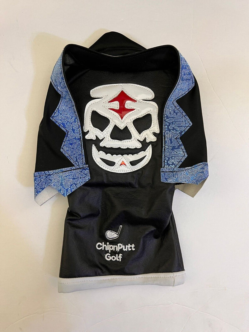 ChipnPutt Mexican Luchador Mask Headcover, Fits Drivers And Fairways,Blue-NEW!!!