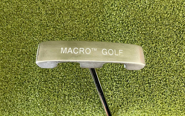 RARE Macro Golf 303 SS Poly Face Putter, RH, 35" Center Shaft & Stock Grip-Great