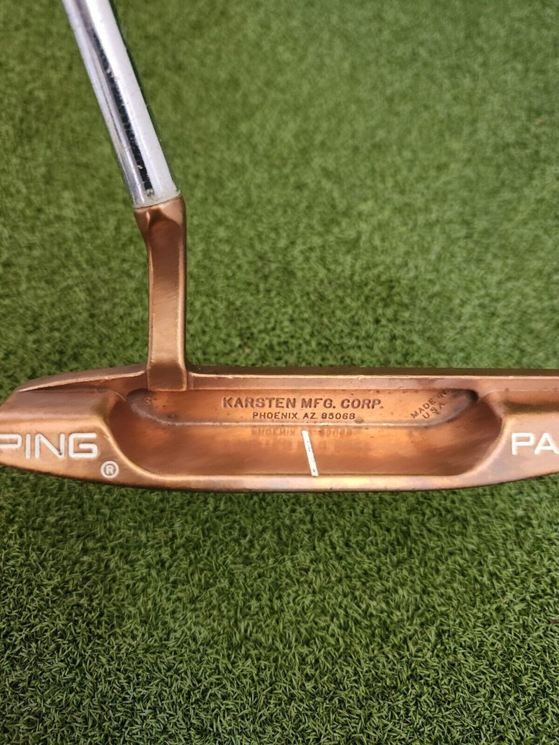 Rare Ping PAL6 Long Sole Copper Putter, 36.5", RH, Stock Shaft & Grip-Excellent!